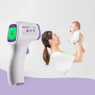 Termometro infravermelho digital, dispositivo eletronico com laser para medicao de temperatura corporal e febre pela testa, sem (1)