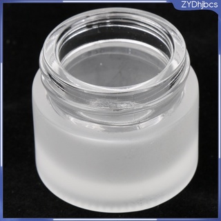 6 recipientes de vidrio vacíos de 5 g frascos cosméticos con (2)