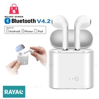 YL🔥Stock listo🔥i7S audífonos Bluetooth para iPhone/Android/Mini audífonos deportivos