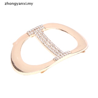 CHARMS [zhongyanxi] 1 pieza de diamantes de imitación de mujer Clips DIY zapato encantos de aleación zapatos accesorios [MY]