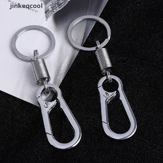 [jinkeqcool] hebilla de resorte de tono plateado para cinturón, clip, gancho, llavero, llavero, anillo caliente