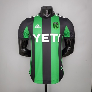 Jersey/camisa De fútbol De Austin Black y Green versión 21/22 (1)