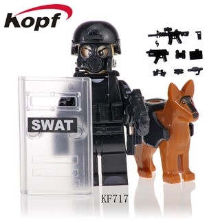 minifigures kf6067 policía militar bloques de construcción juguetes (9)