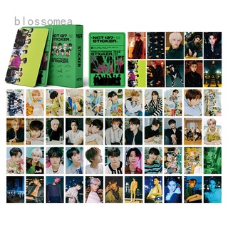 Blossomea 54 Unids/Set Kpop NCT127 Nuevo Álbum Pegatina Postal Tarjeta De Fotos LOMO Para Fans