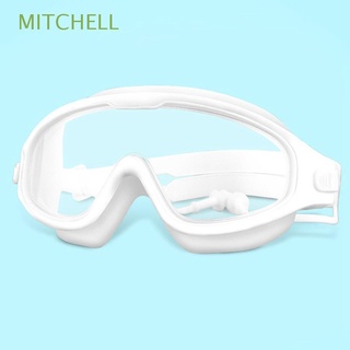 MITCHELL Gafas De Natación Cómodas De Silicona Suave Protección De Buceo Anti-UV Antifugas Con Tapones De Oído Niebla Ajustable Snorkel Accesorios Deportivos/Multicolor