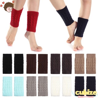 CUBIZE New Leg Warmers Socks Winter Boot Warmers Boot Socks Women Fashion Solid Color Girls Knitting/Multicolor