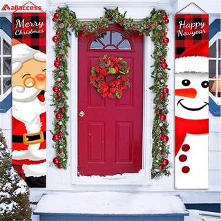 NOVO NOVA Nueva puerta De navidad decoración 2021 Feliz bandera Para hogar colgante Ornamento Navetes año nuevo regalo 2022 allzr