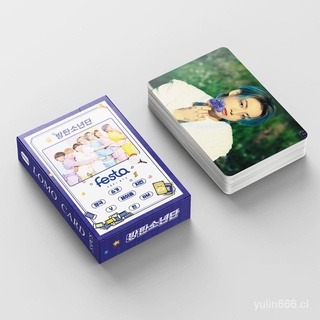 YL🔥Stock listo🔥54 unids/caja BTS Photocards 2021 Festa álbum LOMO Card V JK Photocard postal