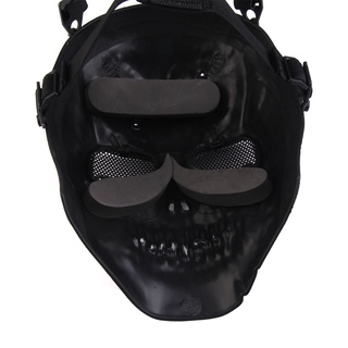 electronicworld profesional cráneo esqueleto airsoft paintball guerra juego de protección cara completa máscara guardia (5)