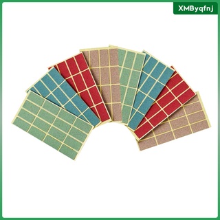 8 hojas rectangulares autoadhesivas etiquetas adhesivas oficina escuela color mezclado
