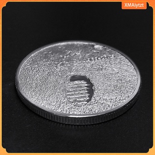 40mm Gold Plated Commemorative Coin Moon Landing Anniversary Keepsake Silver (7)