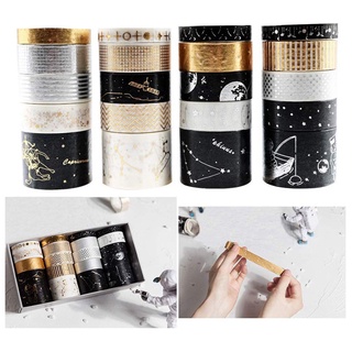 40 pzs cinta washi de papel de oro washi set de cinta adhesiva washi cinta adhesiva para álbum de recortes japonés papelería a & b (7)