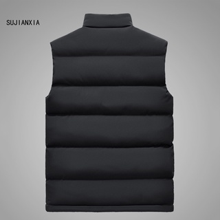 <over> Skin-friendly Casual Waistcoat Solid Color Pockets Men Waistcoat All-Match Male Clothes (3)
