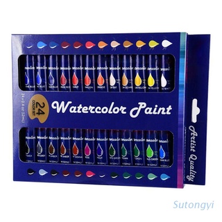 sut 12ml 24 colores pintura acrílica profesional acuarela dibujo pintura pigmento