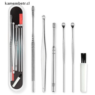 (nuevo**) kit de eliminación de cera de oreja herramienta de limpieza de cera de oreja limpiador removedor de cuchara de curette kamembetr.cl