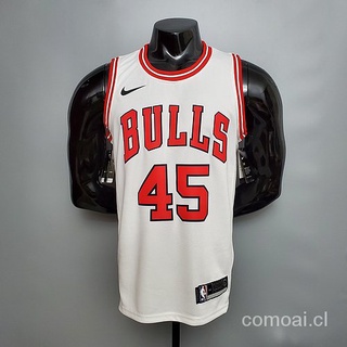 comoai Jersey/Camisa de baloncesto Jdrdan #45 Jersey/camiseta de Nba blanca Chicago Bulls
