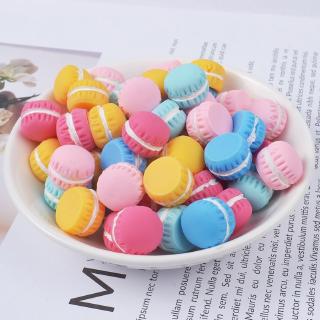 10PCS Slime Charms Simulation Macaron Resin Plasticine Slime Accessories Beads Making Supplies (2)