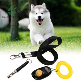 {Warm} silbato de entrenamiento ultrasónico para perros, clicador de entrenamiento para mascotas y conjuntos de cordón gratis