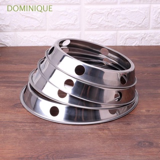 dominique home estufa rack ollas de cocina titular wok anillo reversible cocina de gas soporte de acero inoxidable redondo 2pcs pan soporte