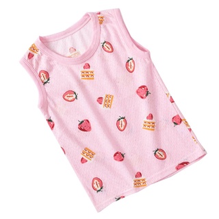 JE Kids Baby Tank Top T-Shirt Cartoon Print O-Neck Sleeveless Undershirt Mesh Vest (7)