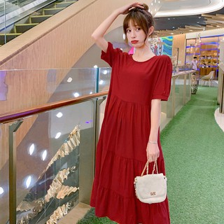 M-2xl rojo vestido de maternidad dulce vestido largo para el embarazo de cintura libre de manga corta elegante ropa embarazada verano (2)