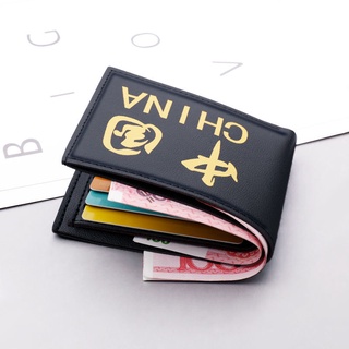 personalizado cartera corta de los hombres con cremallera simple estudiante cartera puede sostener licencia de conducir ultrafina cartera de moda horizontal