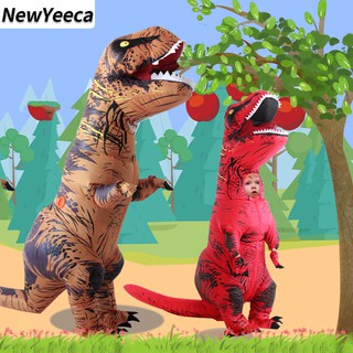 T Rex dinosaurio Anime inflable disfraz Cosplay Dino navidad Halloween para mujeres hombres niño ropa divertida