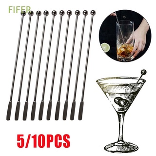 FIFER 19cm Cocktail Stirrers Stainless Steel Swizzle Stick Stirrers Mixing Creative Mixer Cocktail Drink Bar tool Mixing Sticks