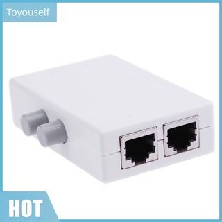 (TS) Mini conmutador de red RJ45 de 2 puertos Ethernet caja de red conmutador adaptador HUB