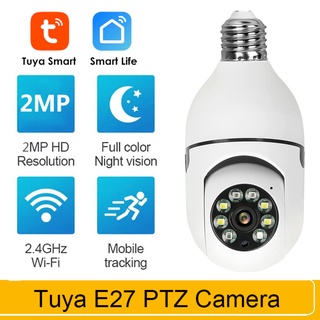 ki 2MP Tuya Smart Life E27 Bombilla De La Cámara 1080P Wifi IP PTZ IR Visión Nocturna Seguridad Del Hogar Auto Seguimiento De Vídeo De Vigilancia (9)