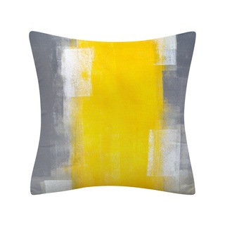 ☾Nk✲Funda de almohada con patrón abstracto simple cuadrado clásico pintura al óleo suave cómoda fundas de cojín (8)