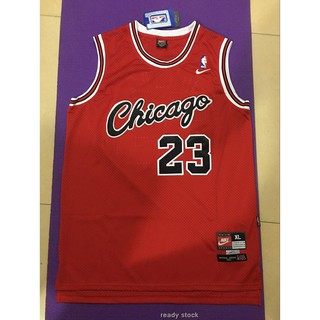 NBA men’s basketball jerseys Chicago Bulls #23 Michael Jordan jersey Siamese Vintage embroidery mesh red (1)