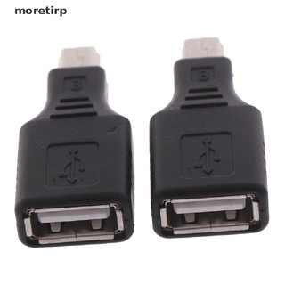 Moretirp USB 2.0 female to mini usb male plug otg host adapter converter connector CL