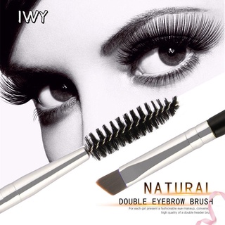 Iwy Hot nuevas mujeres belleza maquillaje injerto herramientas de doble cabeza aplicador de cejas pestañas cepillo de ojos