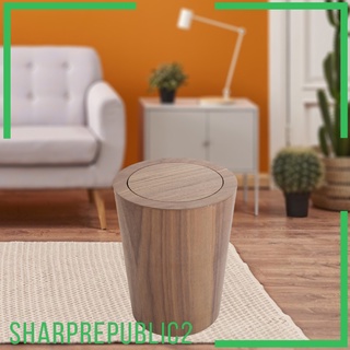 Sharprepublic2 cactus De madera sólida 9l redondo simple Para limpieza De residuos/hogar/oficina/Hotel/habitación (1)