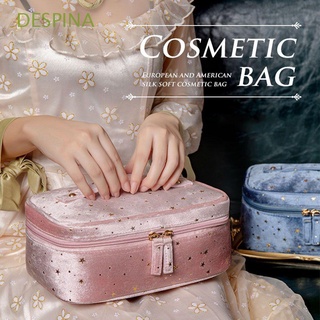 DESPINA Portable Velvet Cosmetic Bag Soft Lipstick Bags Makeup Bag Women Travel Star Wash Handbags Storage Bags Multifunctional Toiletry Case/Multicolor