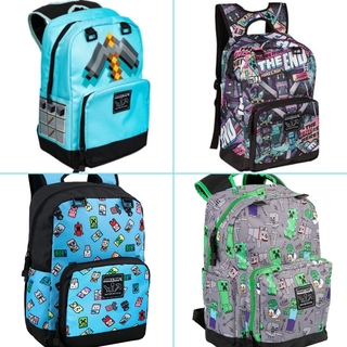 Mochila escolar de Minecraft sreies creeper mochila niños para adolescentes niñas niños niños niños niños estudiantes mochila de viaje bolsa de hombro portátil