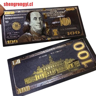 [shengrongyi]muñeca conmemorativa de oro negro Antique USD 100 moneda
