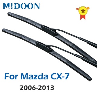 mute hybrid limpiaparabrisas para mazda cx-7 (cx7) ajuste gancho brazos 2006 2007 2008 2009 2010 2011 2012 2013