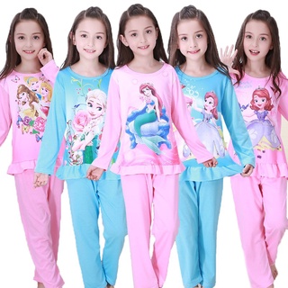 Las niñas de dibujos animados pijamas niños ropa de dormir de los niños ropa de niños ropa de niños niñas moda (1)