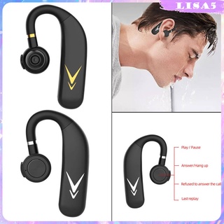 [LISA5] J6 True auriculares inalámbricos auriculares estéreo auriculares impermeables portátil 180 grados giratorios sin dolor gancho de oreja para exteriores