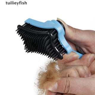 tuilieyfish gato decolorado peine cepillo de plástico perro aseo suministros para perros pequeños cepillos cl (2)