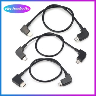 Dji Micro USB a iluminación/tipo C/Micro USB Cable de datos para Control DJI Spark Mavic