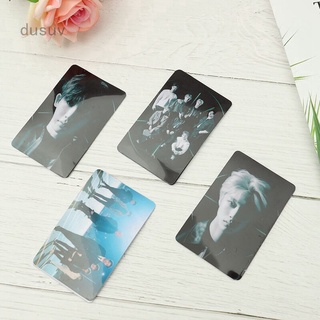 Haoxuanr 10 unids/set K-POP moda estrellas Monsta X álbum versión de fotos para estudiante tarjeta Bus PVC cristal tarjeta pegatinas