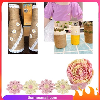 [Thame] 5 yardas de margarita decoración de encaje adornos de sol flor DIY cinta de encaje margarita costura bordado manualidades para vestido de novia pelo