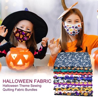 tela de patchwork de halloween estampado de telas de acolchado para bricolaje costura hecha a mano tejido de algodón
