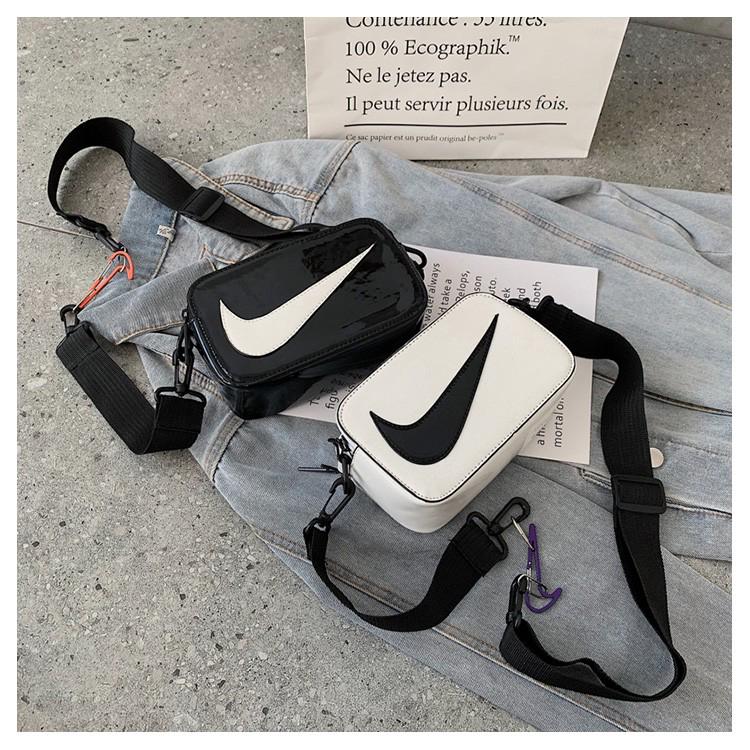 『Fp•Bag』 joven Nike bolso de hombro hombres y mujeres bolsa de mensajero 2020 nuevo ocio al aire libre bolsa de teléfono móvil de alta calidad impermeable Sling Bag Beg Selempang kalis air (1)