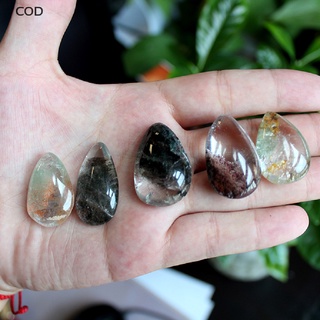 [COD] Natural Green Ghost Phantom Stone Crystal Quartz Gemstone Specimen Healing Stone HOT (2)