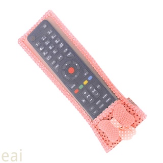 bowknot decoración a prueba de polvo tv aire acondicionado mando a distancia protector de tela de encaje