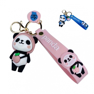 HOT Cute Cartoon Panda Doll Pendant PVC Key Ring Bag Decor Keychain Accessories